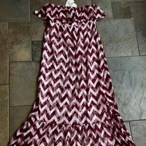 VaVa by Joy Han Romantic Strapless Maxi Dress Women's Size M (6-8)